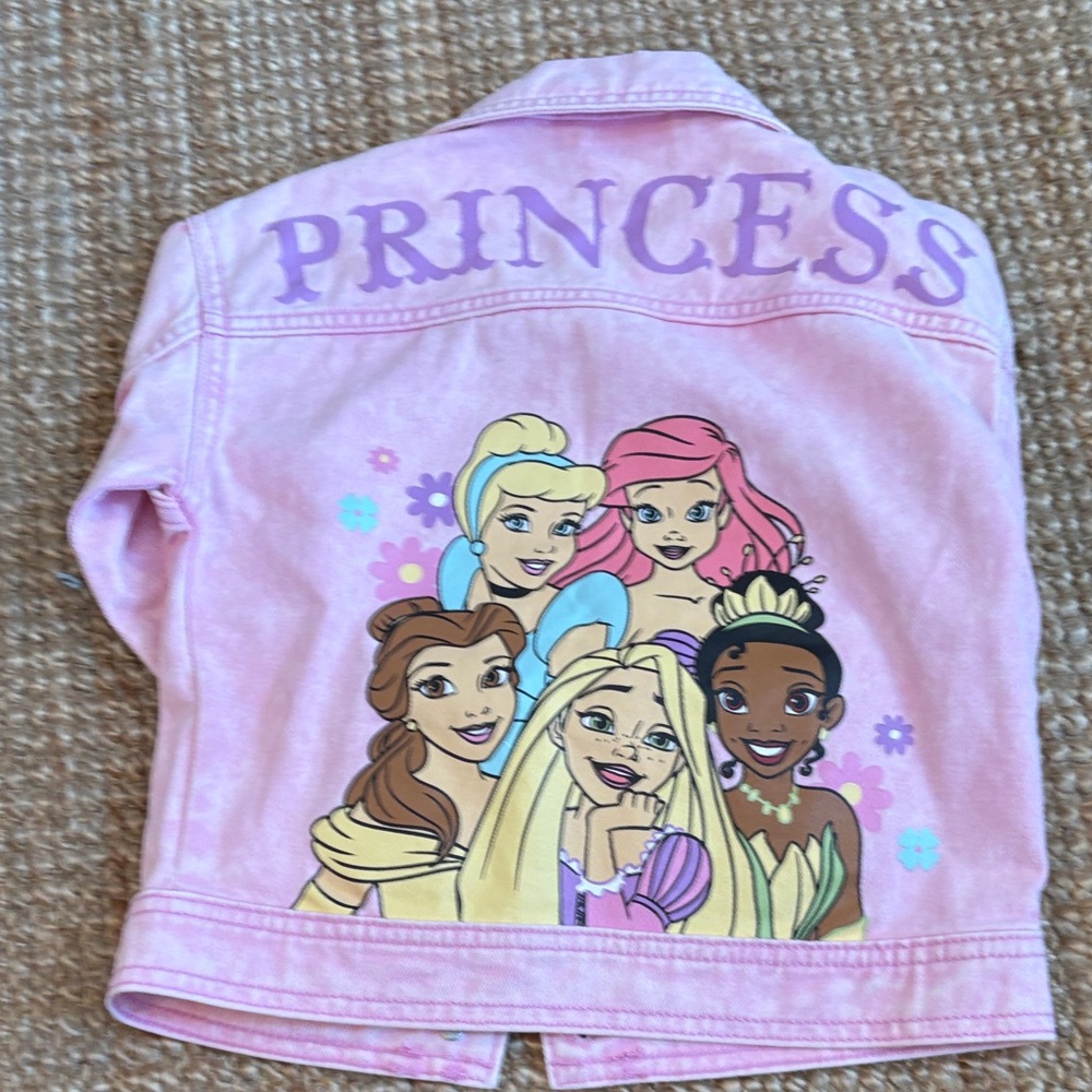 Disney Pink Princess Jean Jacket for Kids